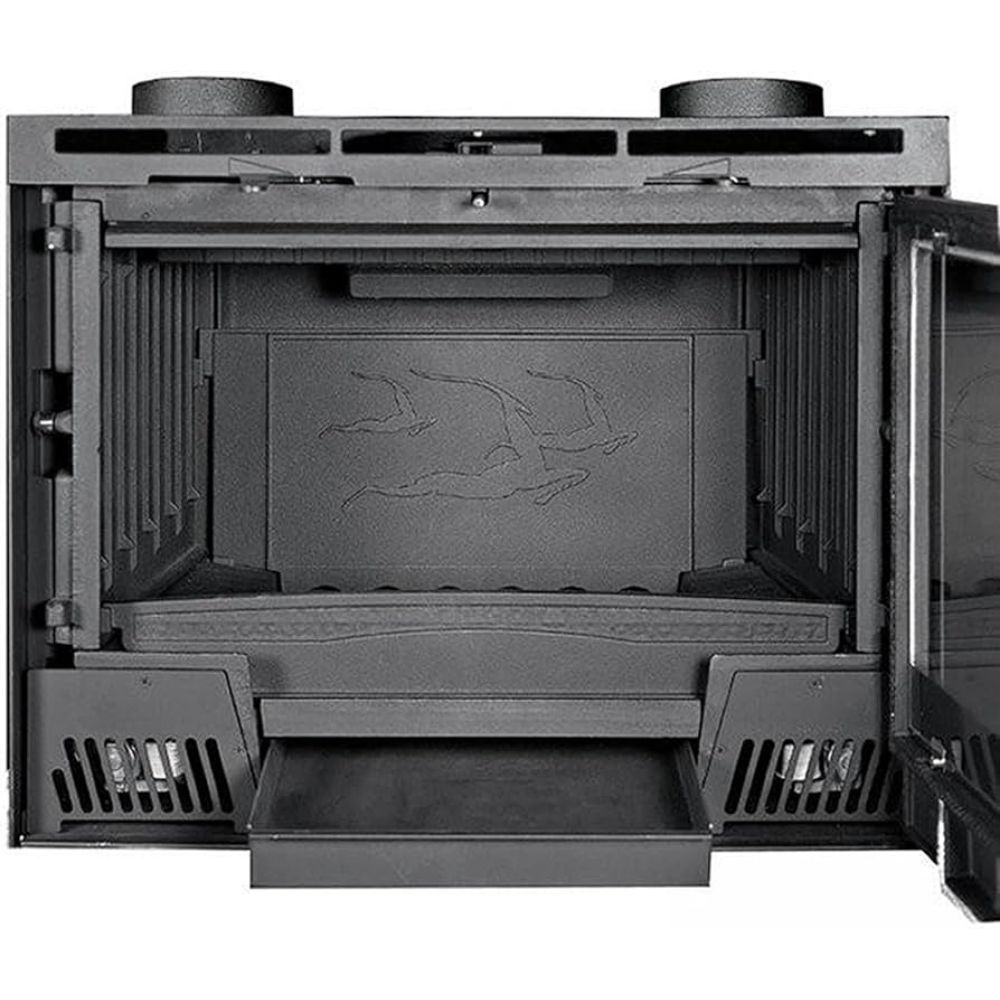 Italienischer Kamineinsatz / Kamin La Nordica Inserto 70, Gusseisentür, 7.8kW | Kamineinsatz Gusseisen | Kamin |