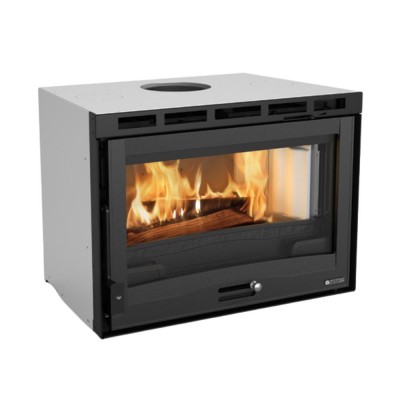 Italienischer Kamineinsatz / Kamin La Nordica Inserto 70 H49, Gusseisentür, 6.7kW - La Nordica