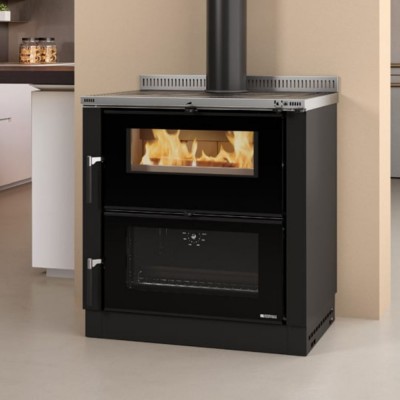 Italienischer Küchenofen / Küchenhexe mit Backofen und Kochplatte La Nordica Verona XXL, 7.1kW - Küchenofen / Küchenhexe