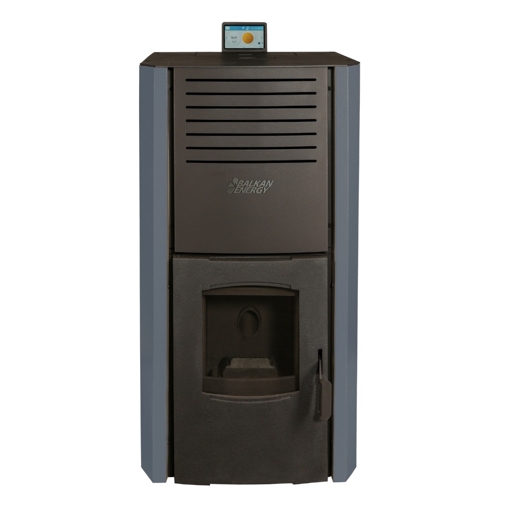 Pelletofen Wasserführend Balkan Energy Sofia Anthrazit, 25kW | Pelletofen Wasserführend | Pelletofen |