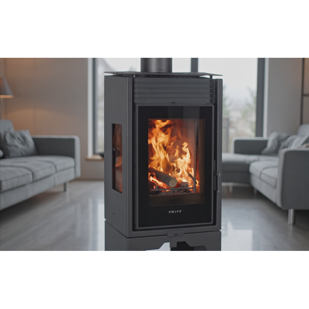 Holzofen Prity, Modell PMV3 E, Leistung 10.8, Panoramablick | Holzofen | Kaminofen |