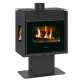 Holzofen Prity, Modell PM3L E, Leistung 10.8kW, mit Standfuß, Panoramablick | Kaminofen Prity | Kaminofen |