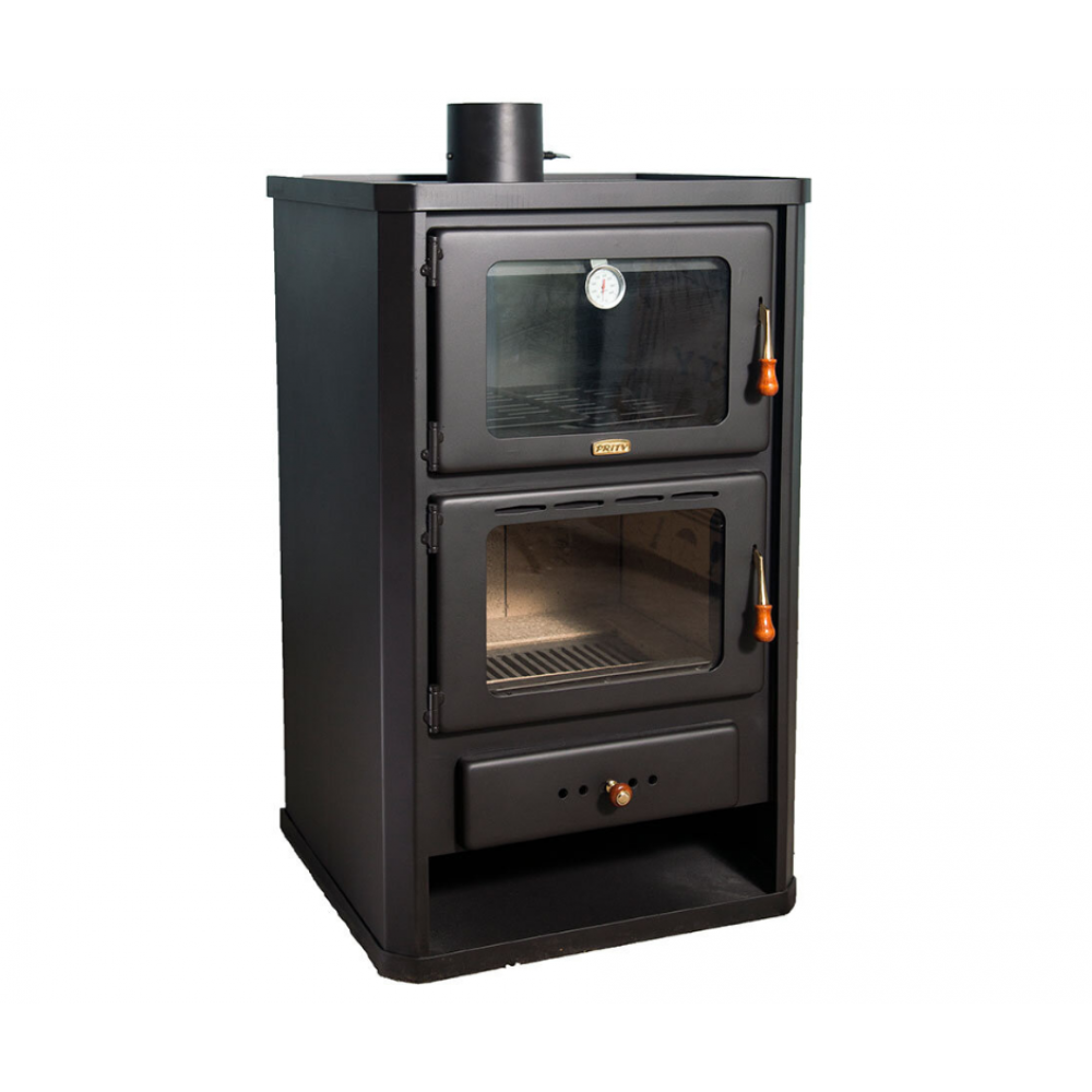 Kaminofen, Holzofen mit Backfach Prity, Modell FG, Leistung 14.2kW | Holzofen | Kaminofen |