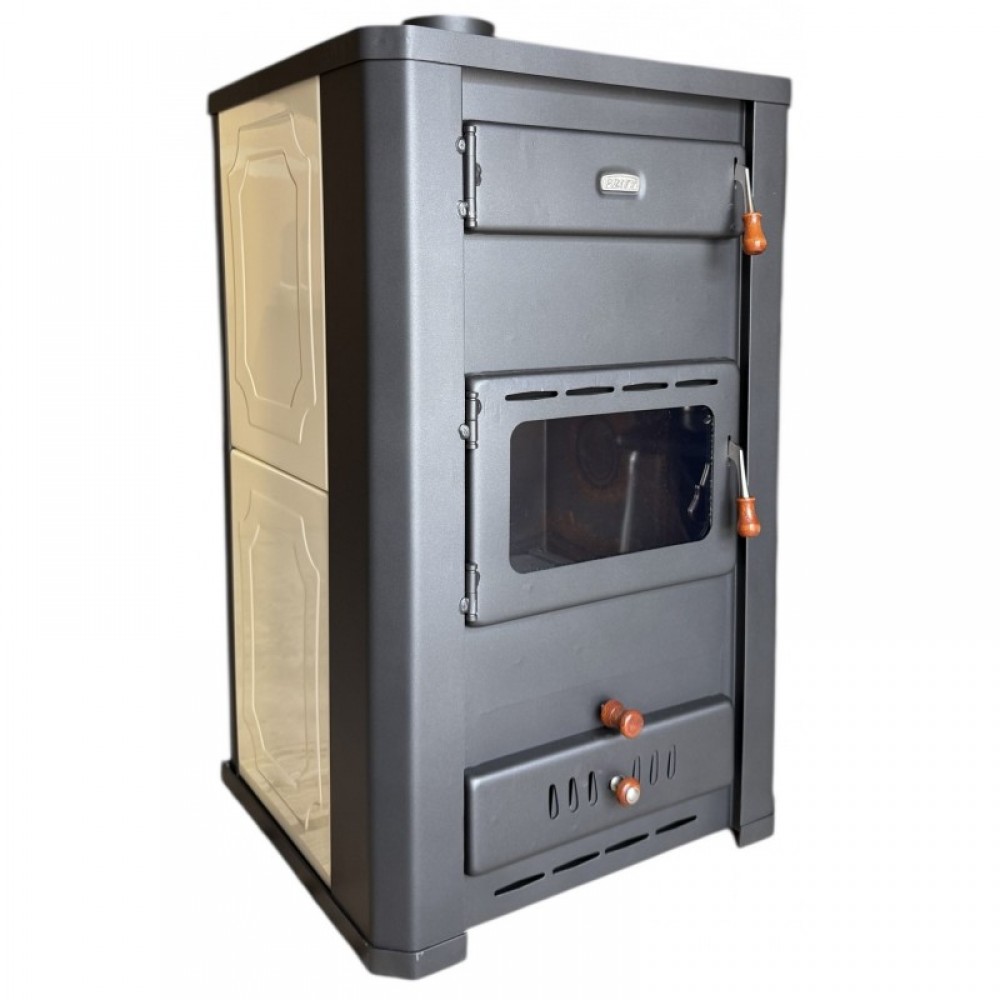 Kaminofen, Holzofen Wasserführend Prity, Modell S3 W21, Leistung 21.2 kW | Wasserführender kaminofen | Kaminofen |