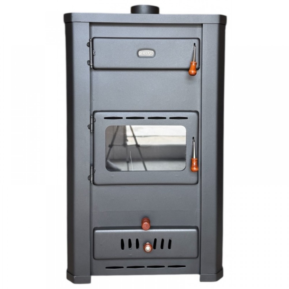 Kaminofen, Holzofen Wasserführend Prity, Modell S3 W21, Leistung 21.2 kW | Wasserführender kaminofen | Kaminofen |