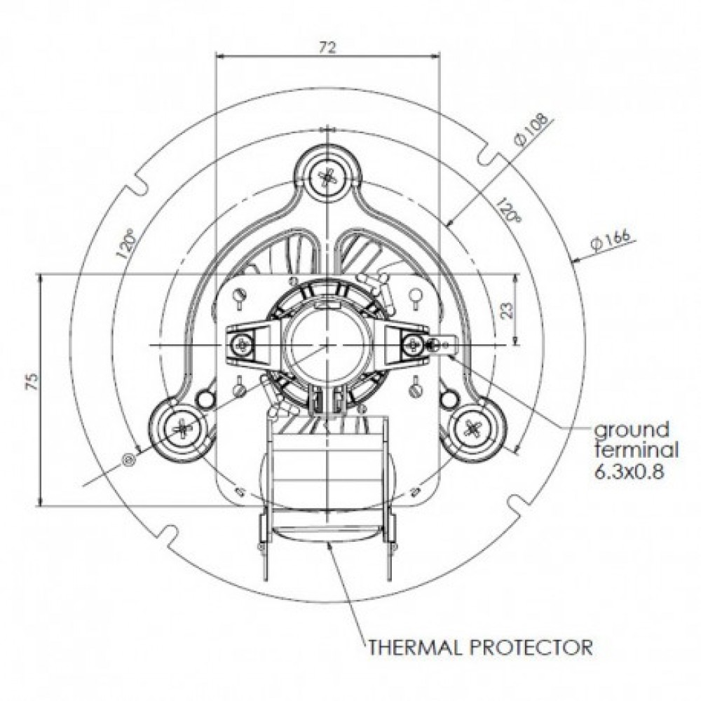 Rauchgasgebläse TRIAL CAF15Y-120S für Pelletöfen Caminetti Montegrappa, Max fließen 225 m³/h | Gebläse und Ventilator Pelletofen | Pelletofen Ersatzteile |