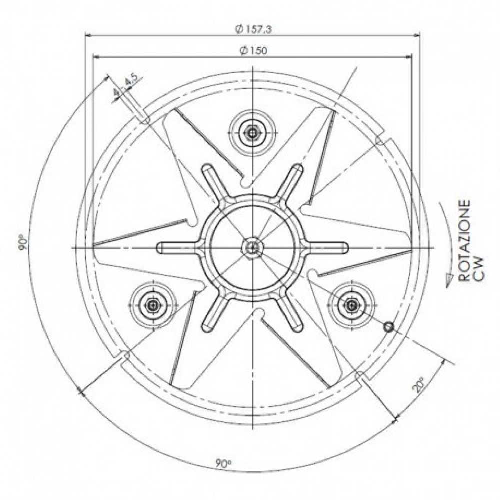 Rauchgasgebläse TRIAL CAF15Y-120S für Pelletöfen Caminetti Montegrappa, Max fließen 225 m³/h | Gebläse und Ventilator Pelletofen | Pelletofen Ersatzteile |