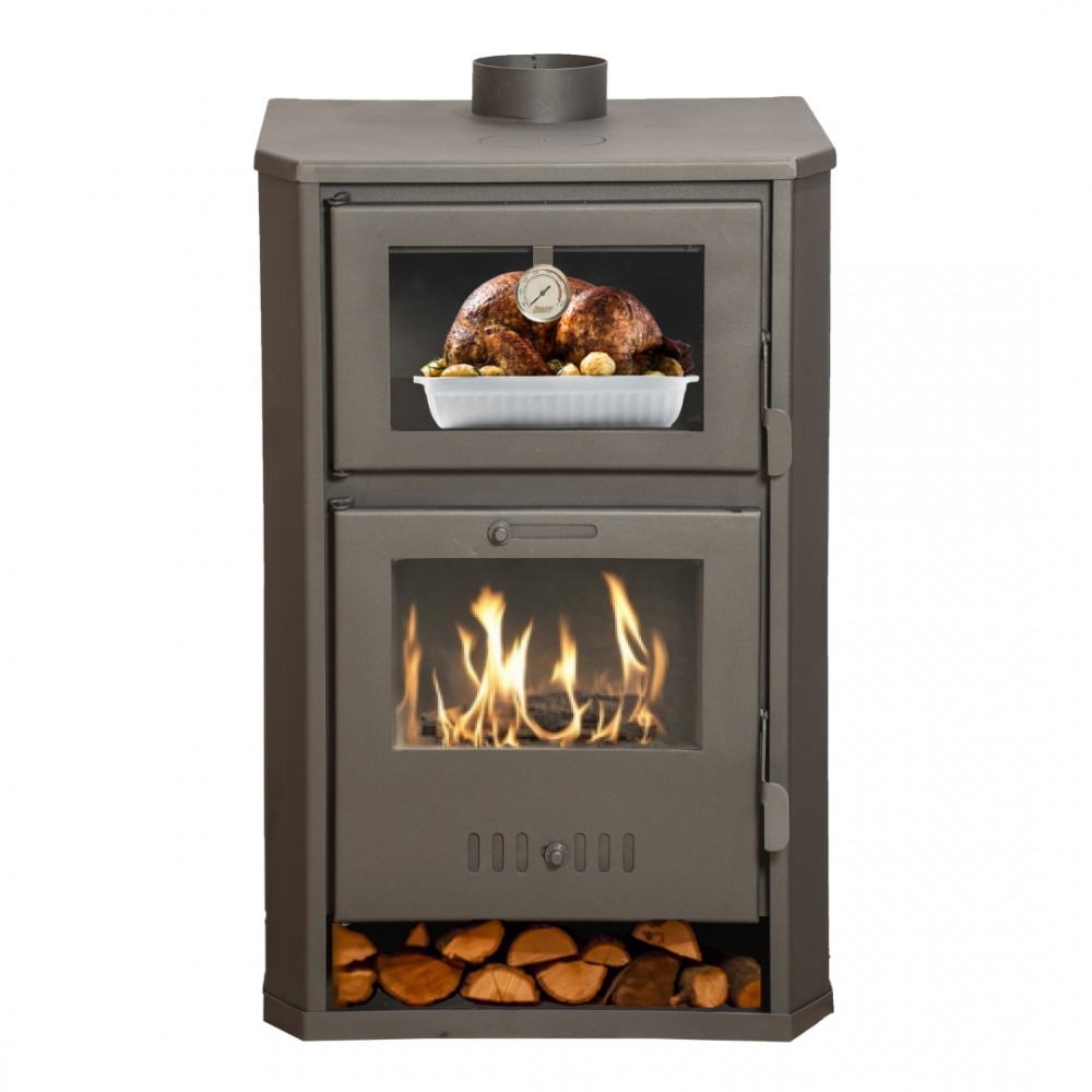 Kaminofen, Holzofen Wasserführend mit Backfach Balkan Energy, Modell Suzana Ceramic, 11.6kW - 17.5kW | Wasserführender Kaminofen | Kaminofen |