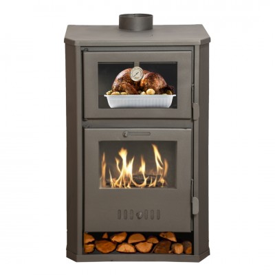 Kaminofen, Holzofen Wasserführend mit Backfach Balkan Energy, Modell Suzana Ceramic, 11.6kW - 17.5kW - Produktvergleich