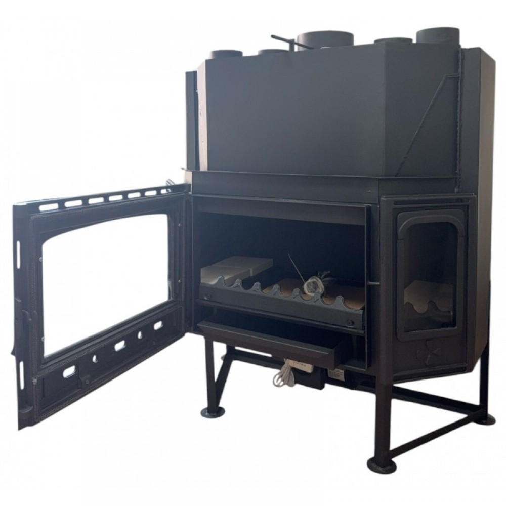 Kamineinsatz, Kamin Prity, Modell TC2F, Leistung 18.5kW, Gebläse, Gusseisentür, Panoramablick | Kamin | Kamineinsatz |