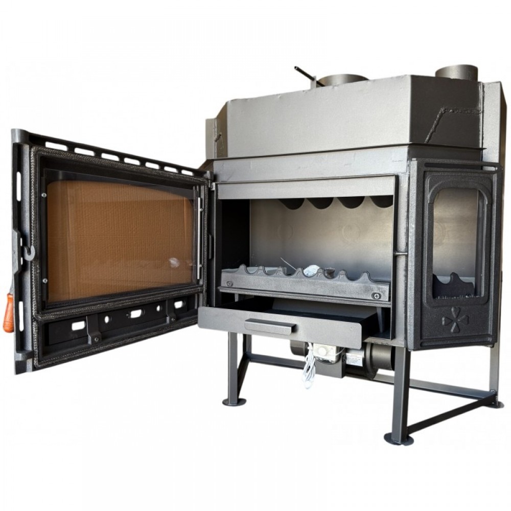 Kamineinsatz, Kamin Prity, Modell TCF, Leistung 18.5kW, Gebläse, Gusseisentür, Panoramablick | Kamin | Kamineinsatz |