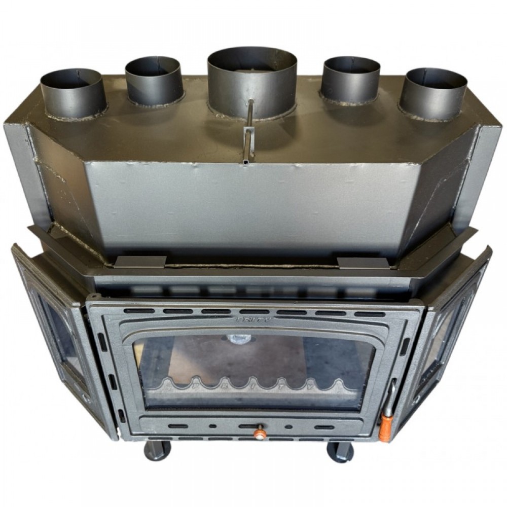 Kamineinsatz, Kamin Prity, Modell TCF, Leistung 18.5kW, Gebläse, Gusseisentür, Panoramablick | Kamin | Kamineinsatz |