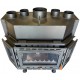Kamineinsatz, Kamin Prity, Modell TCF, Leistung 18.5kW, Gebläse, Gusseisentür, Panoramablick | Kamin | Kamineinsatz |