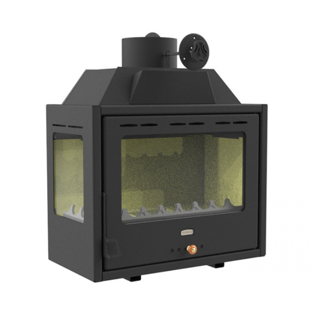 Kamineinsatz, Kamin Prity, Modell PS2, Links, Leistung 10.3kW, Eckplatzierung, Panoramablick | Kamin | Kamineinsatz |