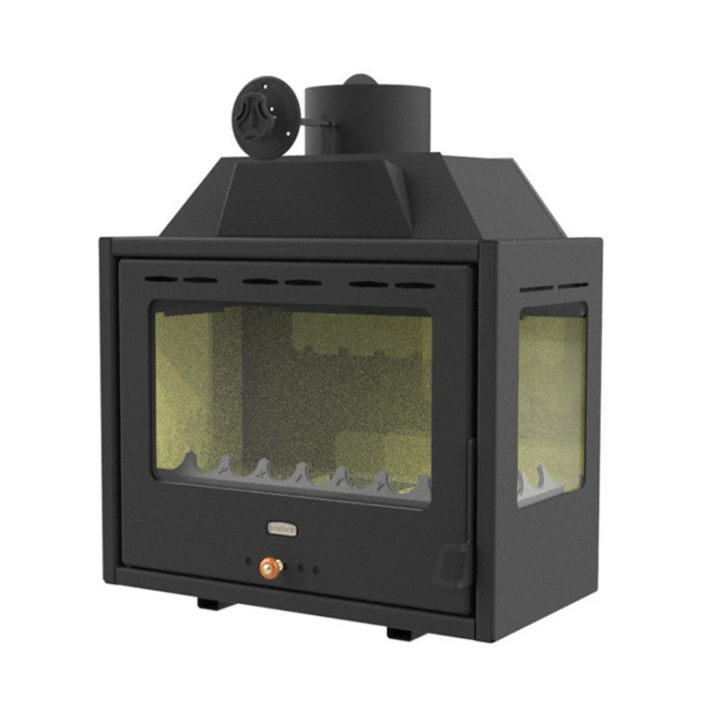 Kamineinsatz, Kamin Prity, Modell PS2, Rechts, Leistung 10.3kW, Eckplatzierung, Panoramablick | Kamin | Kamineinsatz |