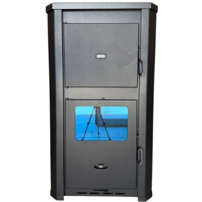 Kaminofen, Holzofen Wasserführend Prity, Modell WD W29 D, Leistung 31.5kW - Kaminofen Prity