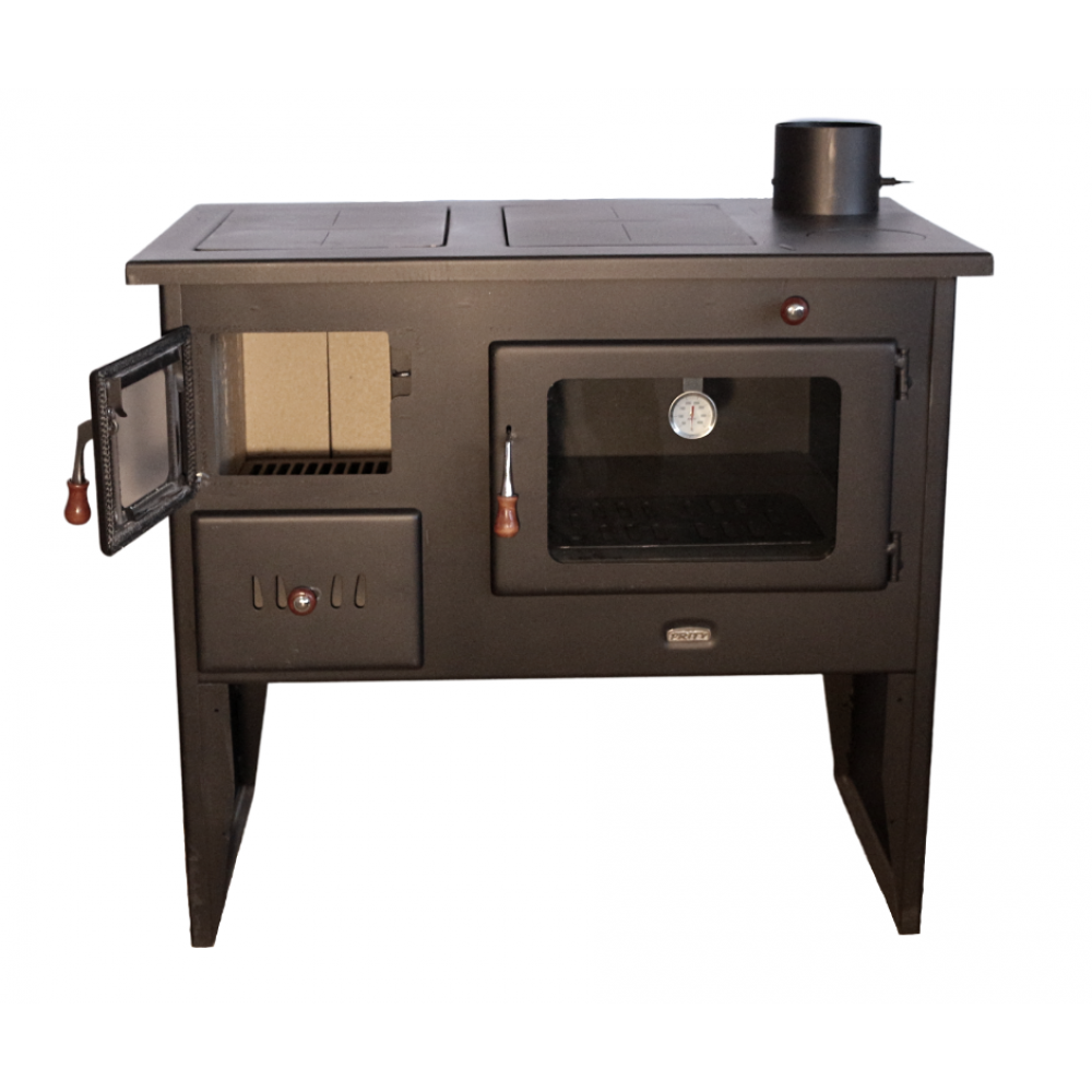 Küchenofen / Küchenhexe mit Backofen und Kochplatte Prity, Modell 2P41, Leistung 15.2kW, Füße | Küchenofen / Küchenhexe |  |
