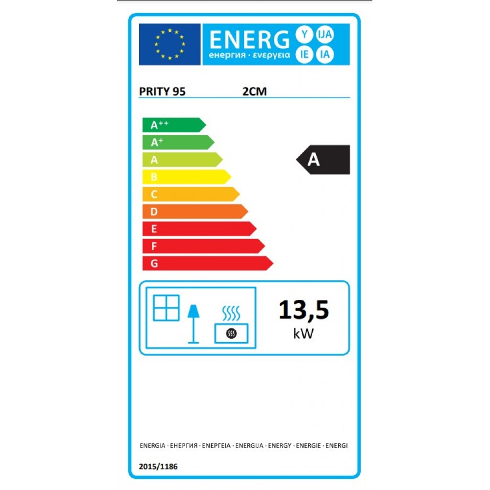Kamineinsatz, Kamin Prity Modell 2CM, Gusseisentür, Leistung 13.5kW | Kamineinsatz | Kamin |