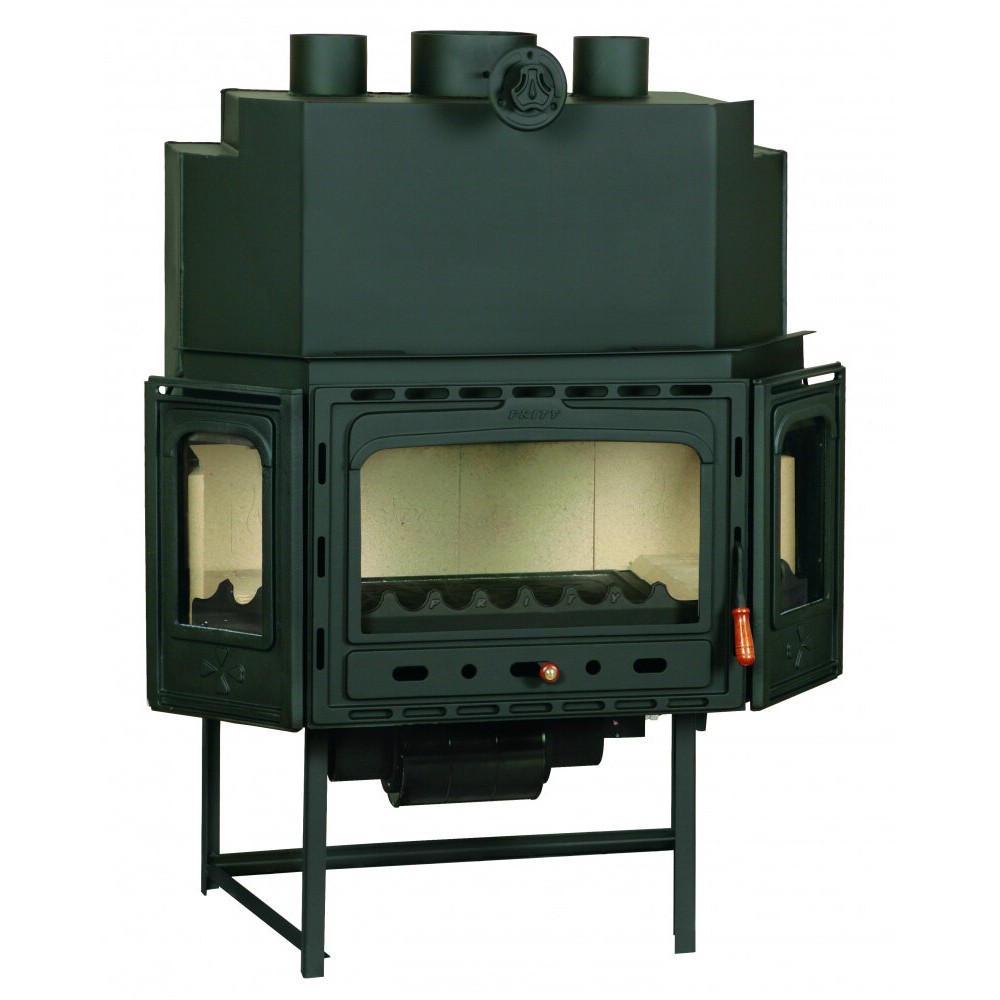 Kamineinsatz, Kamin Prity, Modell TC2F, Leistung 18.5kW, Gebläse, Gusseisentür, Panoramablick | Kamin | Kamineinsatz |