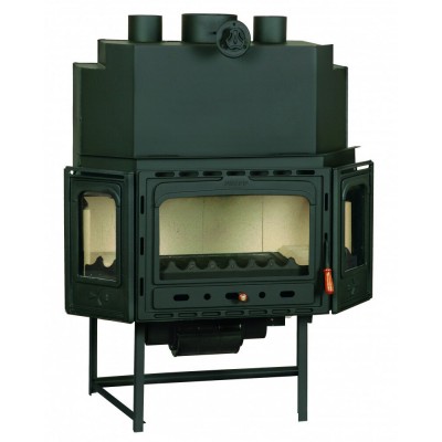 Kamineinsatz, Kamin Prity, Modell TC2F, Leistung 18.5kW, Gebläse, Gusseisentür, Panoramablick - Produktvergleich
