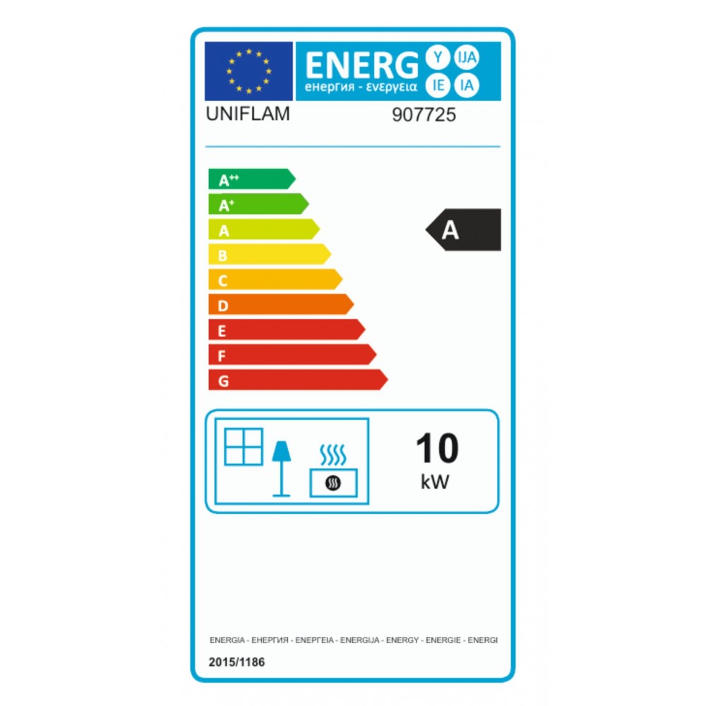 Kamin UNIFLAM 700 SELENIC ECO mit Drosselklappe, 10 kW | Kamineinsatz | Kamin |