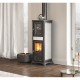 Italienischer Kaminofen, Holzofen mit Backfach La Nordica Gemma Forno Weiß, 7.3kW | Holzofen | Kaminofen |