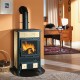 Italienischer Kaminofen, Holzofen La Nordica Rossella R1 beige, 9kW | Holzofen | Kaminofen |
