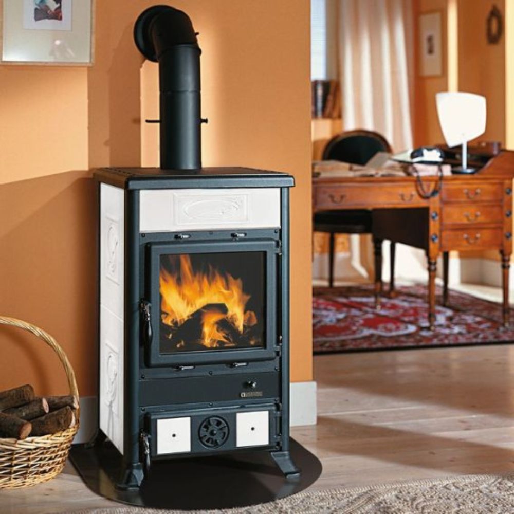 Italienischer Kaminofen, Holzofen La Nordica Rossella R1 Weiß, 9kW | Holzofen | Kaminofen |