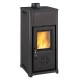 Italienischer Kaminofen, Holzofen La Nordica Tea Schwarz, 7kW | Holzofen | Kaminofen |
