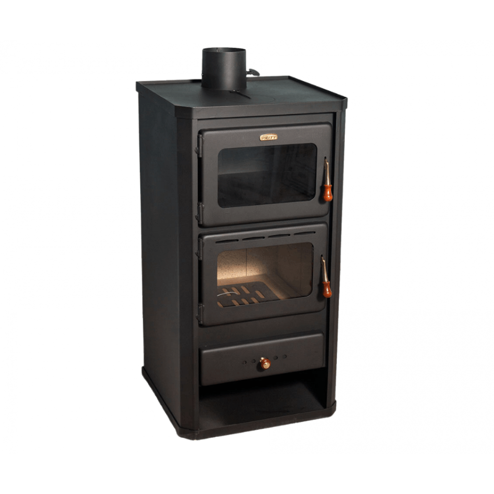 Kaminofen, Holzofen mit Backfach Prity, Modell FM, Leistung 12.1kW | Holzofen | Kaminofen |