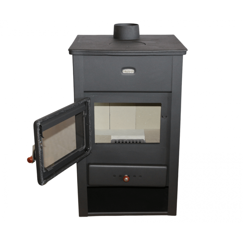 Kaminofen, Holzofen Prity, Modell K2 CP, Obere Platte aus Gusseisen, Leistung 10.4kW | Kaminofen Gusseisen | Kaminofen |
