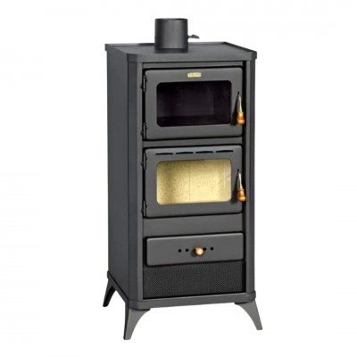 Kaminofen, Holzofen mit Backfach Prity, Modell FM E, Leistung 12.1kW, Füße - Produktvergleich