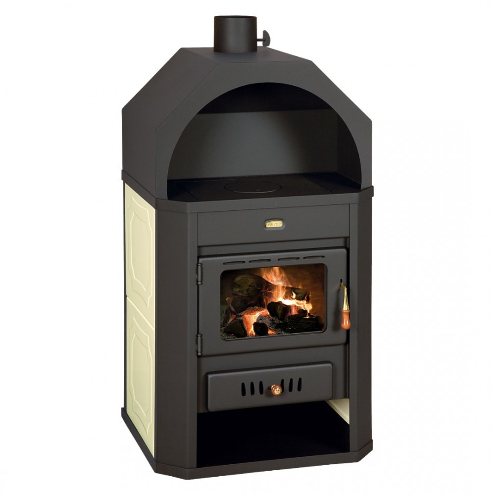 Kaminofen, Holzofen Wasserführend Prity, Modell W17, Leistung 23.2kW, Gewölbt | Wasserführender kaminofen | Kaminofen |