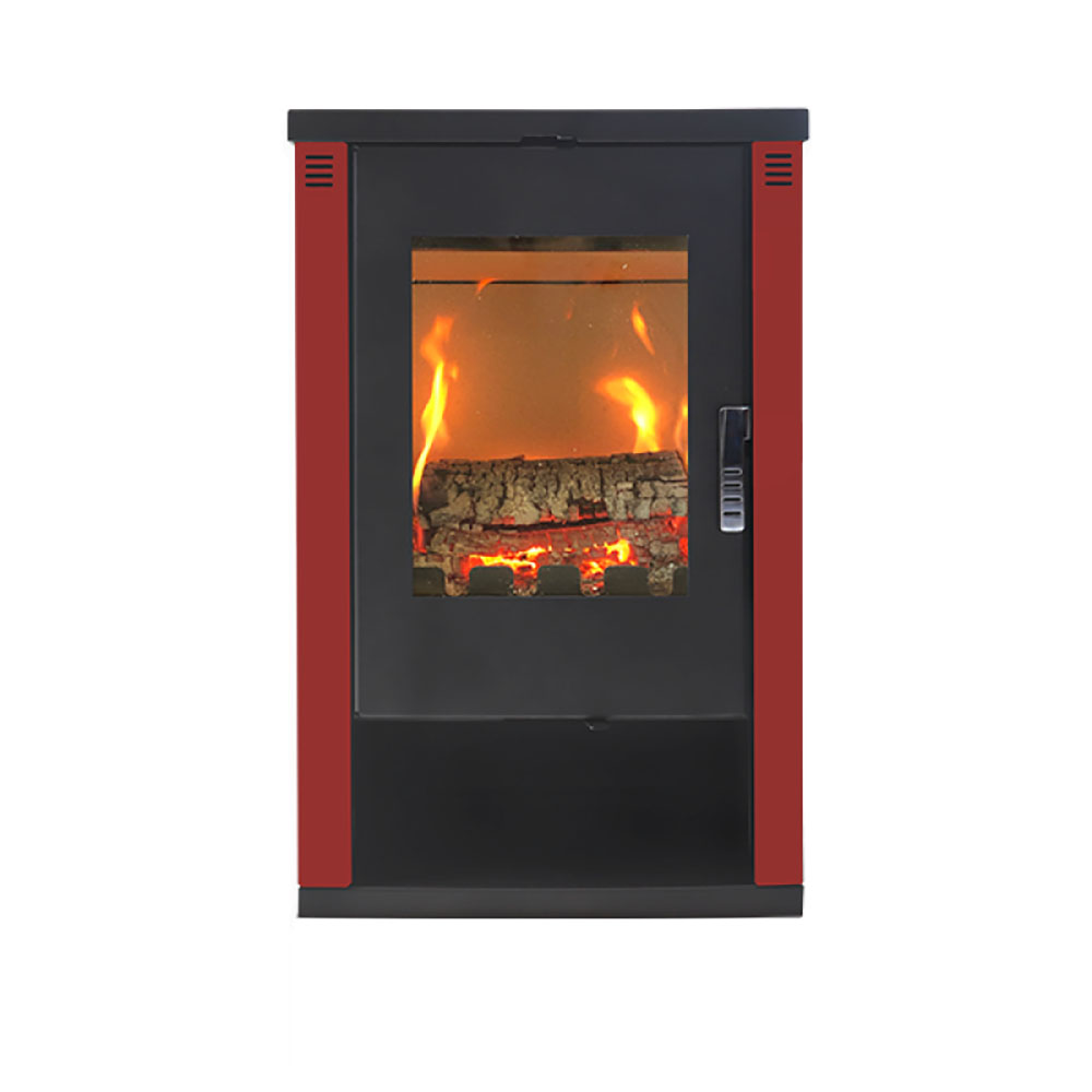 Kaminofen, Holzofen Verso Lheia Rot, Leistung 7.5 kW | Holzofen | Kaminofen |