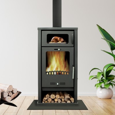 Kaminofen, Holzofen mit Backfach Balkan Energy, Modell Troy, Leistung 7.8kW - Produktvergleich