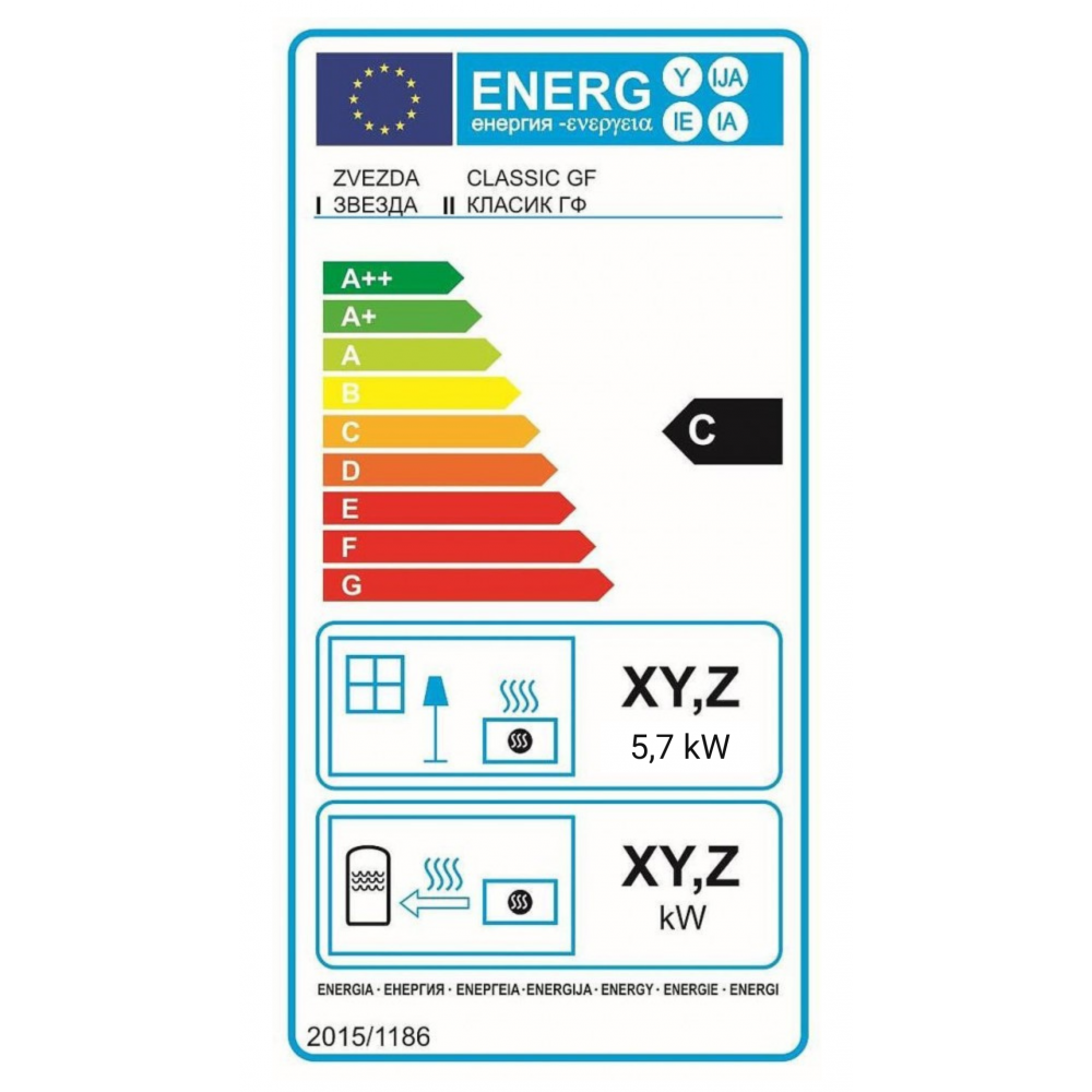 Küchenofen Zvezda, Modell Classic GFS Left, Leistung 5.7kW, Backofen, Kochherd | Küchenofen | Holz |