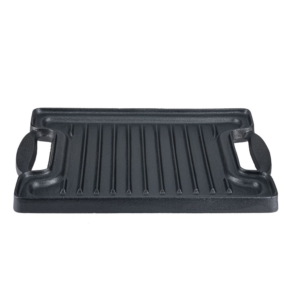 Doppelseitige Grillplatte aus Gusseisen, 36x25 cm | Gusseisenplatte |  |