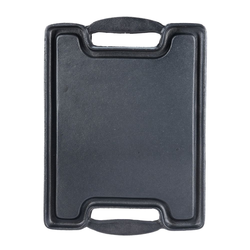 Doppelseitige Grillplatte aus Gusseisen, 36x25 cm | Gusseisenplatte |  |