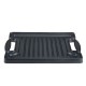 Doppelseitige Grillplatte aus Gusseisen, 36x25 cm | Gusseisenplatte |  |