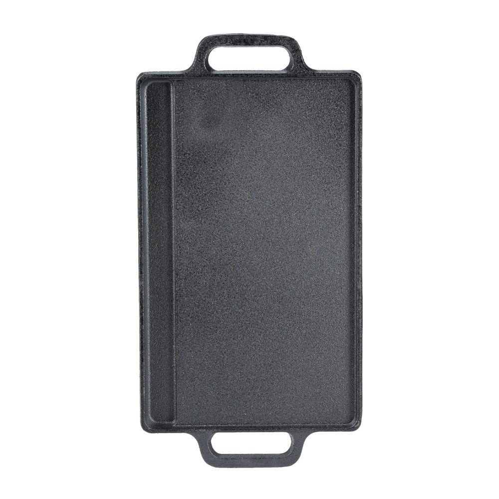 Doppelseitige Grillplatte aus Gusseisen, 38x23 cm | Gusseisenplatte |  |