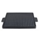 Doppelseitige Grillplatte aus Gusseisen, 38x38 cm | Gusseisenplatte |  |