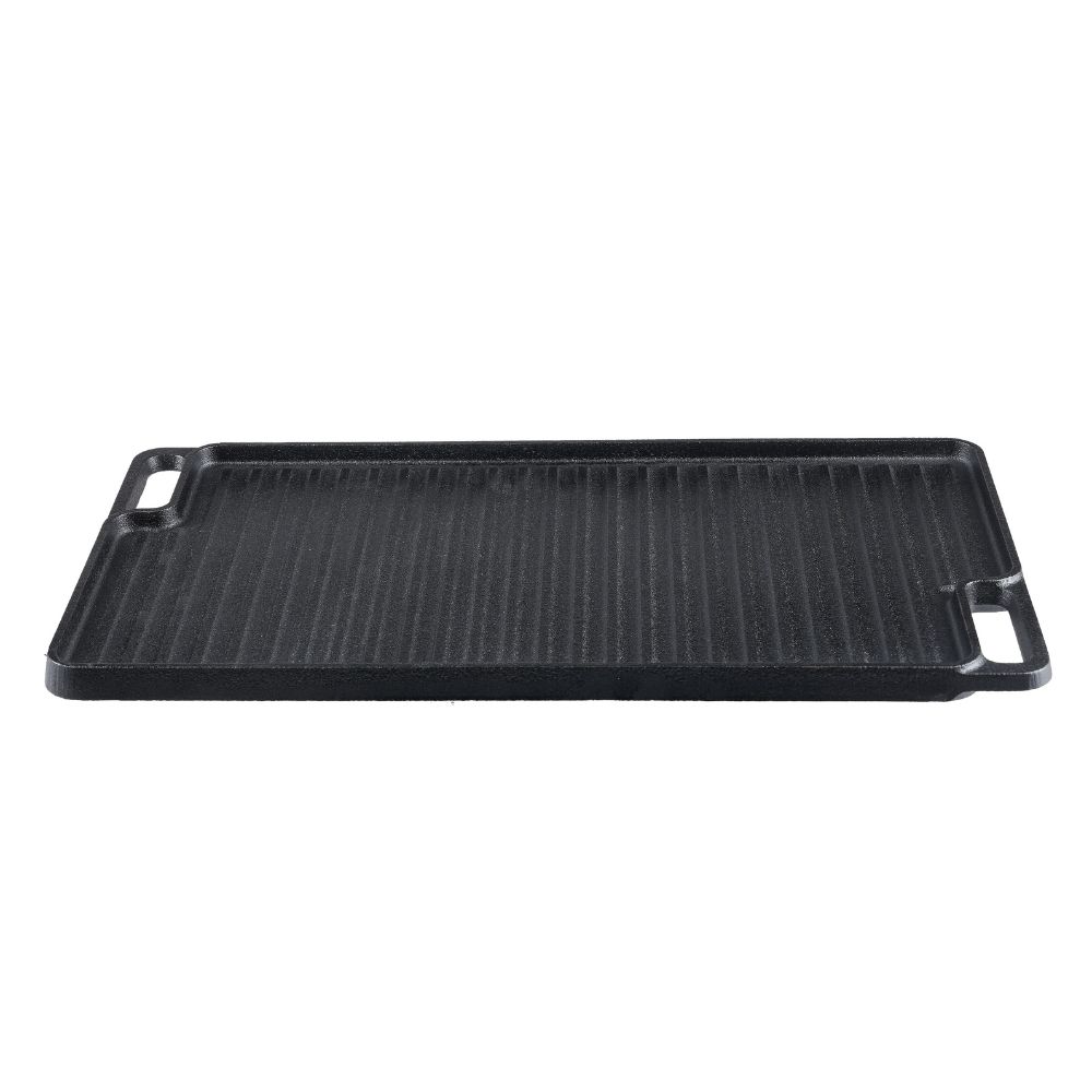 Doppelseitige Grillplatte aus Gusseisen, 46x26 cm | Gusseisenplatte |  |