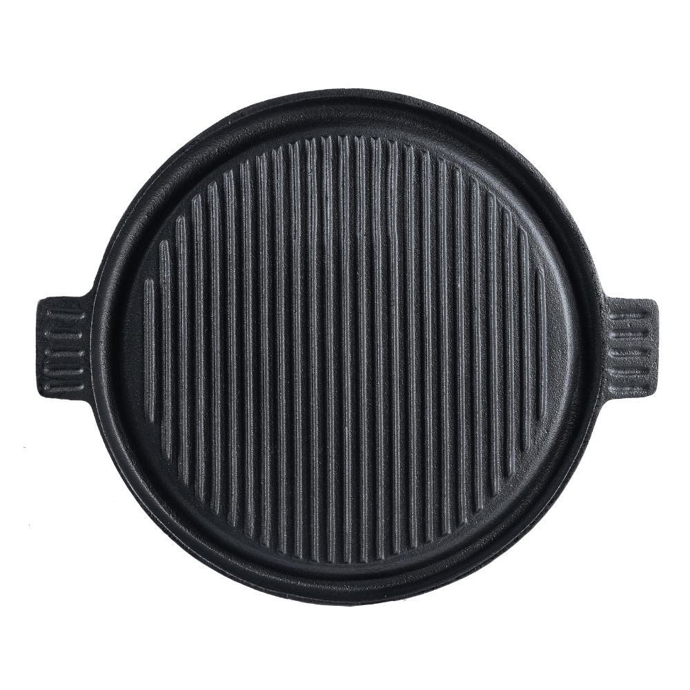 Doppelseitige Grillplatte aus Gusseisen, Ф35 | Gusseisenplatte |  |