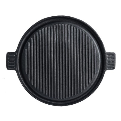 Doppelseitige Grillplatte aus Gusseisen, Ф35 - Gusseisenplatte
