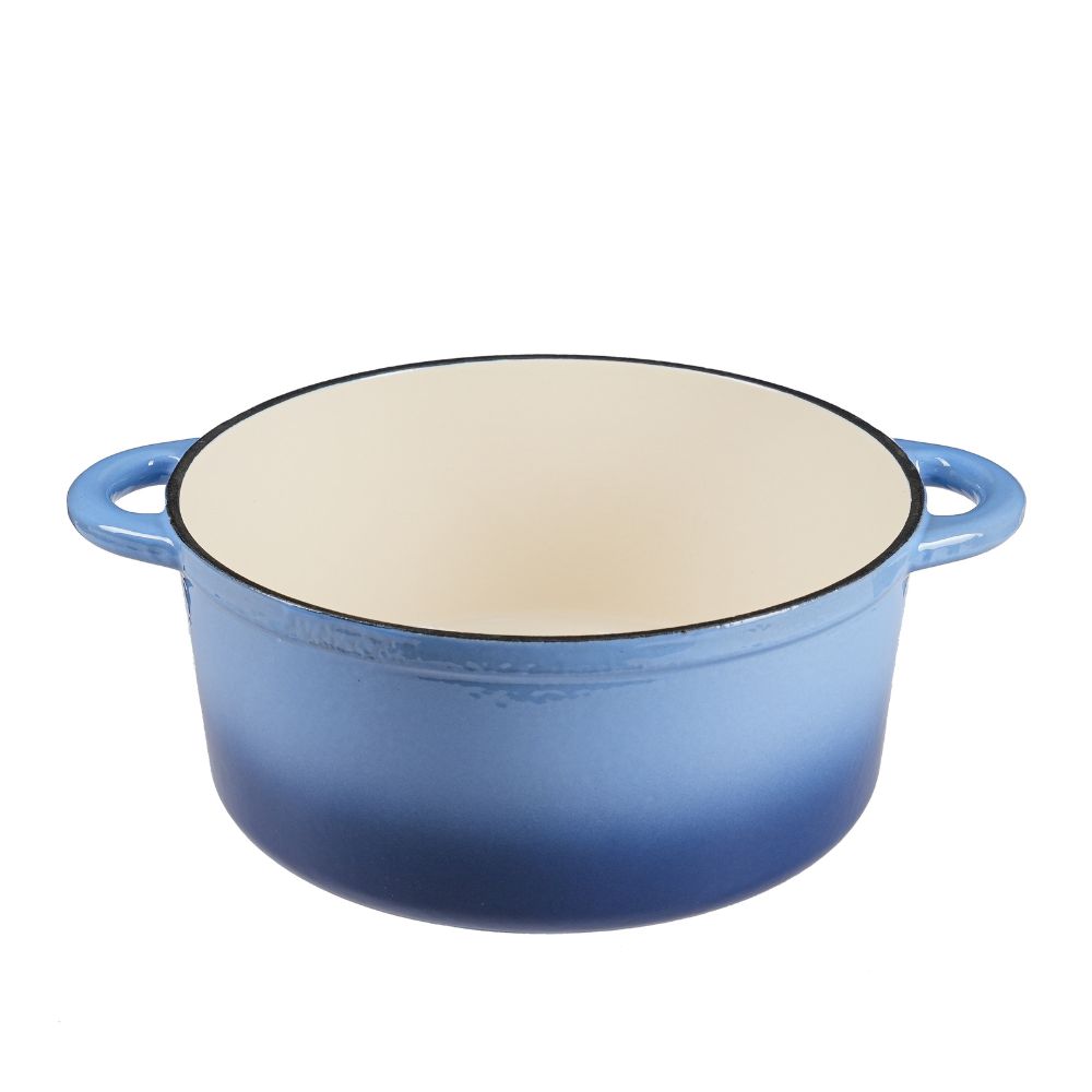 Emaillierter Gusseisen Topf, Blau, Ф22 | Gusseisen Topf |  |