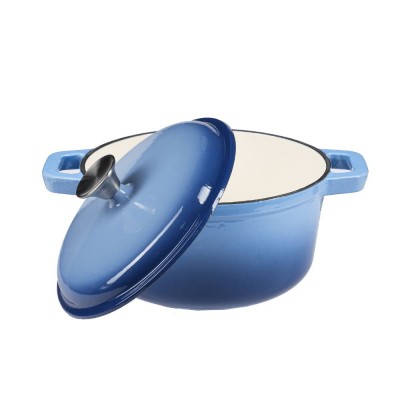 Emaillierter Gusseisen Topf, Blau, Ф24 - Produktvergleich