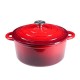 Emaillierter Gusseisen Topf, Rot, Ф22 | Gusseisen Topf |  |