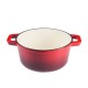 Emaillierter Gusseisen topf, Rot, Ф24 |  |  |