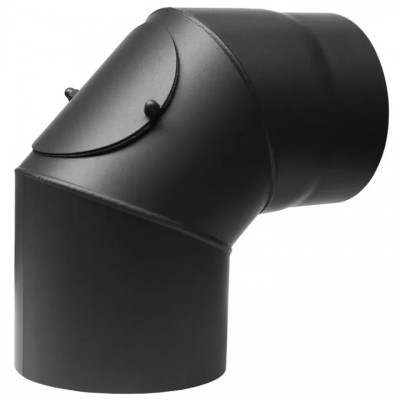 90° Rohrbogen PARKANEX mit Reinigungsöffnung, Stahl, Schwarz, Ø130", Dicke 2mm - Produktvergleich