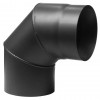 90° Rohrbogen PARKANEX, Stahl, Schwarz, Ø150", Dicke 2mm